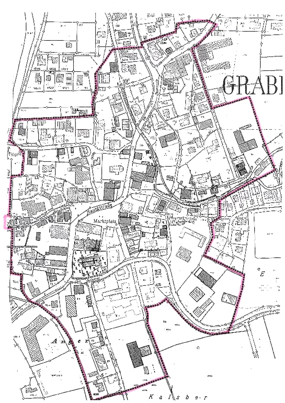 Lageplan Sanierungsgebiet Grabenstätt