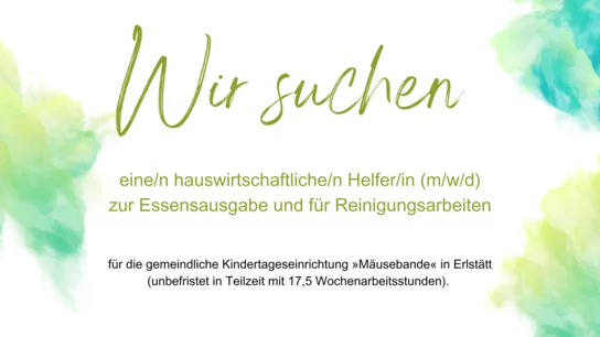 Suche nach einer Hauswirtschaftskraft